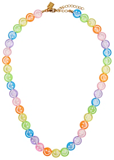 Shop Crystal Haze Molly Resin Necklace In Multicoloured