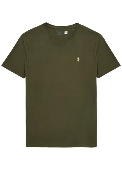 Polo Ralph Lauren Custom Slim Cotton T-shirt In Green