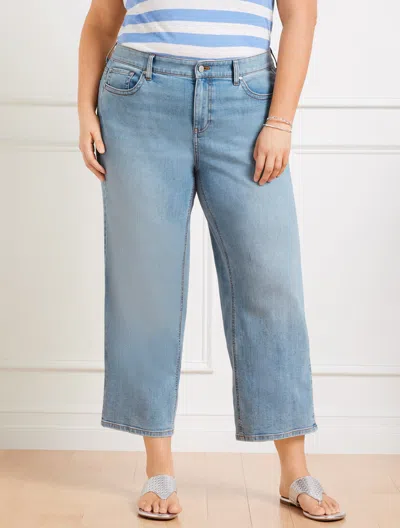 Shop Talbots Plus Size - Crop Wide Leg Jeans - Montecito Wash - 16