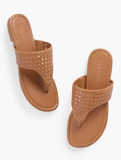 Talbots Gigi Faux Nappa Sandals - Havana Tan - 9m  In Havana Tan