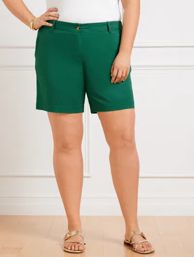 Shop Talbots Petite - Relaxed Chino Shorts - Heritage Green - 14