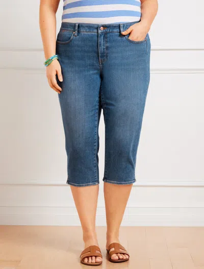 Shop Talbots Plus Size - Pedal Pusher Pants Jeans - Beacon Wash - 18