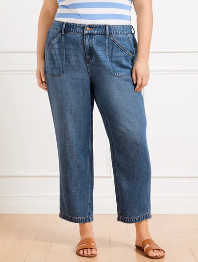 Shop Talbots Plus Size - Summerweight Straight Ankle Jeans - Franklin Wash - 18