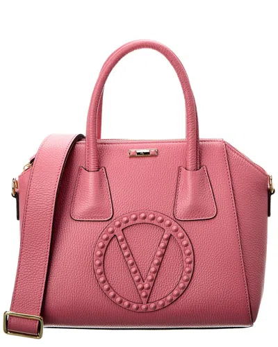 Shop Valentino By Mario Valentino Minimi Rock Leather Satchel In Pink