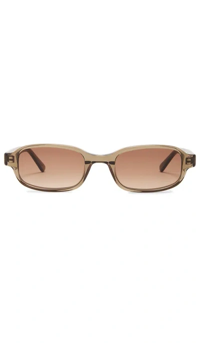Shop Dmy By Dmy Margot Sunglasses In Transparent Olive