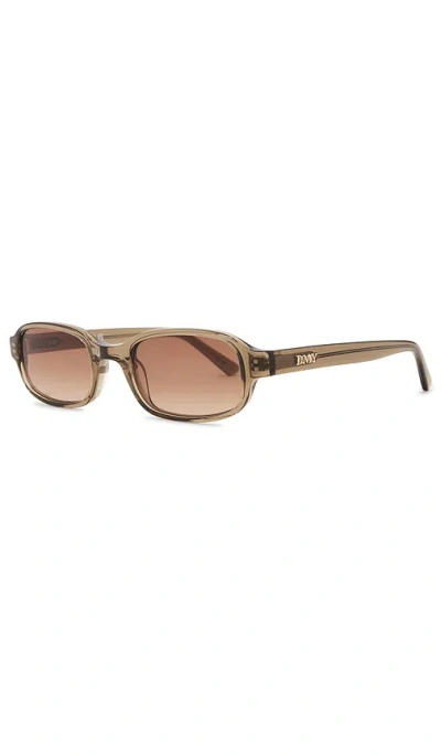 Shop Dmy By Dmy Margot Sunglasses In Transparent Olive