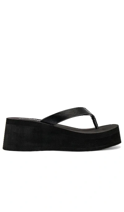 Shop Seychelles Skyscraper Sandal In Black Leather