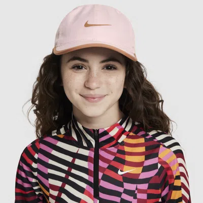 Shop Nike Dri-fit Club Kids' Unstructured Featherlight Cap In Pink