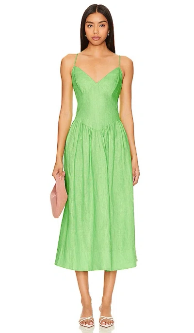 Shop Rhode Sophie Dress In Green Lemon
