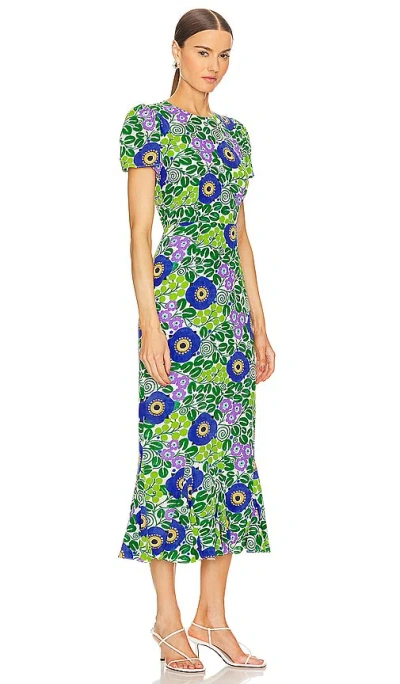 Shop Rhode Lulani Dress In Wisteria Aura Blossom