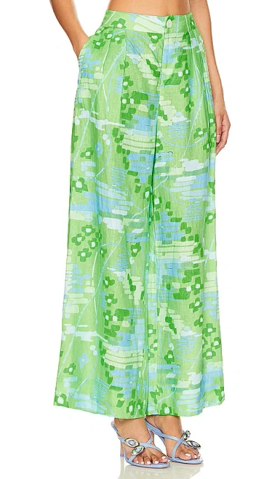 Shop Rhode Campbell Pant In Electric Eden