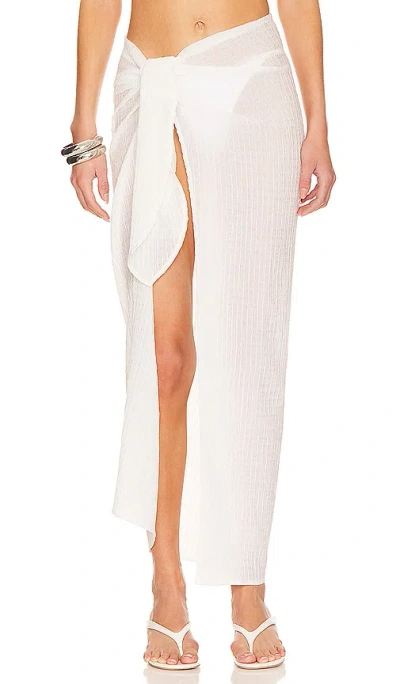 Shop Lovers & Friends Ari Sarong Maxi Skirt In White