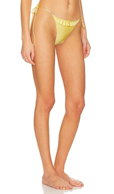 Shop Shani Shemer Marrisia Bikini Bottom In Yellow Macaron