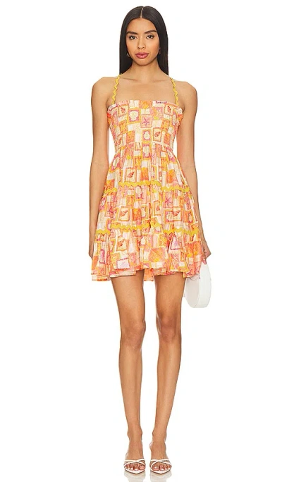 Shop Sundress Tea Dress In Milos Print