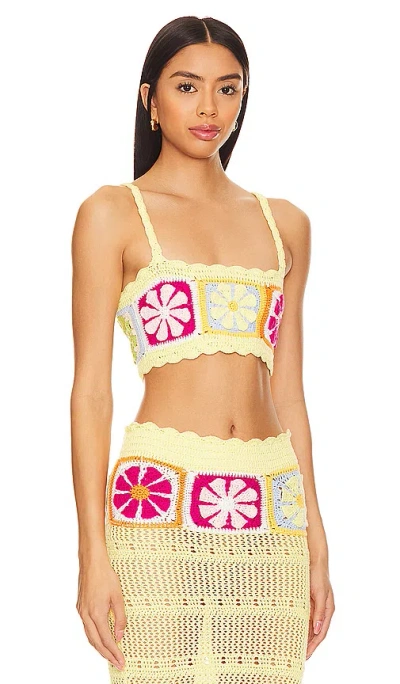 Lovers & Friends Florence Top In Yellow Multi