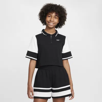Shop Nike Women's  Sportswear Girls' Crop Top In Black