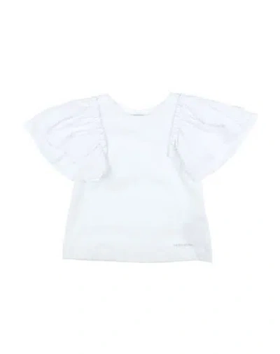 Shop Monnalisa Toddler Girl T-shirt White Size 4 Cotton, Elastane