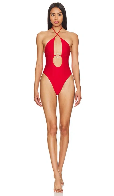 Shop Lovewave The Keoni One Piece In Red