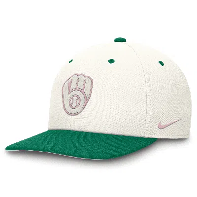 Shop Nike Milwaukee Brewers Sail Pro  Unisex Dri-fit Mlb Adjustable Hat In Grey