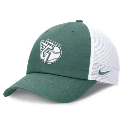 Shop Nike Cleveland Guardians Bicoastal Club  Unisex Mlb Trucker Adjustable Hat In Green
