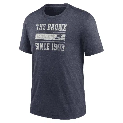 Shop Nike New York Yankees Cooperstown Local Stack  Men's Mlb T-shirt In Blue