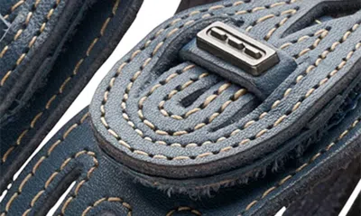 Shop Clarks ® Laurieann Ruby Sandal In Blue Grey Leather