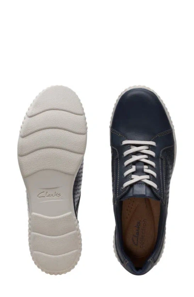 Shop Clarks ® Caroline Ella Sneaker In Navy Leather