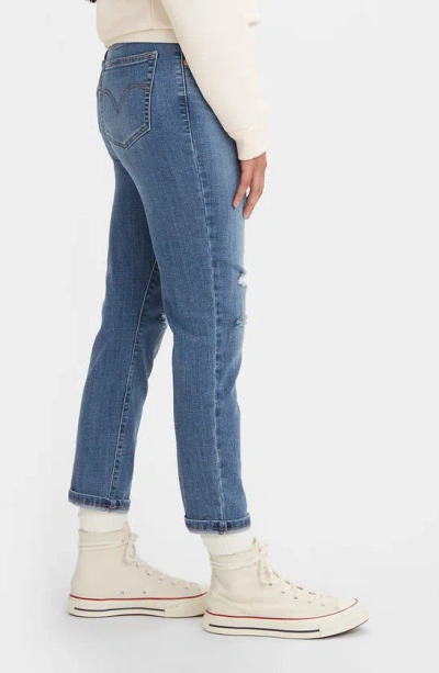 Shop Levi's® Mid Rise Boyfriend Jeans In Lapis Holiday
