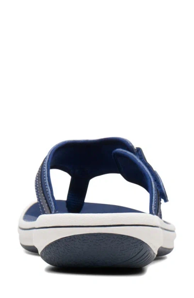 Shop Clarks ® Breeze Sea Thong Sandal In Navy