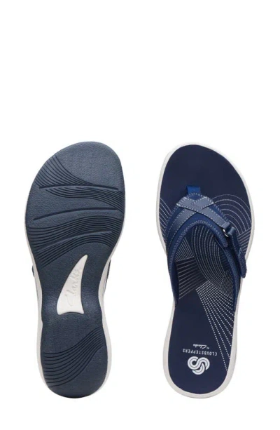 Shop Clarks ® Breeze Sea Thong Sandal In Navy
