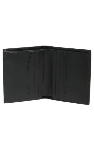 Shop Original Penguin Euro Leather Bifold Wallet In Black