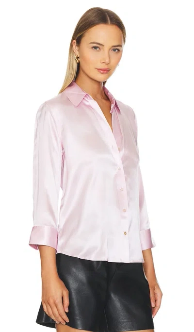 Shop L Agence Dani Blouse In Lilac Snow