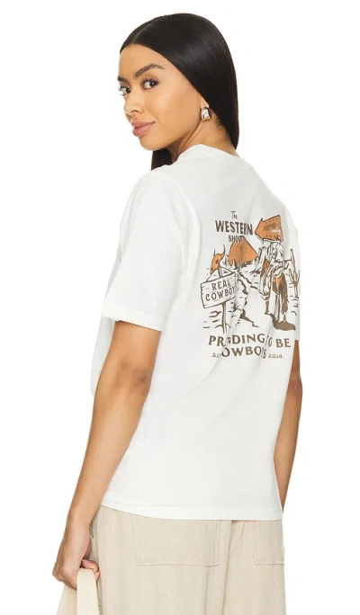 Shop Sendero Provisions Co. Western Show T-shirt In Vintage White