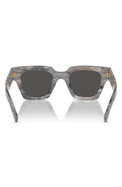 Shop Dolce & Gabbana 48mm Square Sunglasses In Lite Grey