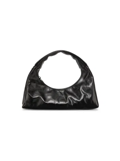 Shop Off-white Women's Arcade Leather Shoulder Bag In Black