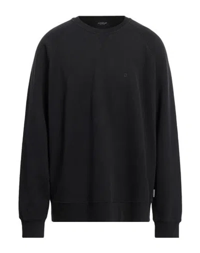 Shop Dondup Man Sweatshirt Black Size Xxl Cotton, Elastane