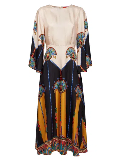Shop La Doublej Women's Sorella Dress In Aswan Placee Ivory