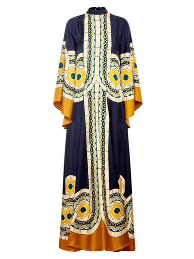 Shop La Doublej Women's Magnifico Dress In Mudejar Blue