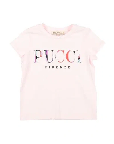 Shop Pucci Toddler Girl T-shirt Pink Size 4 Cotton, Elastane