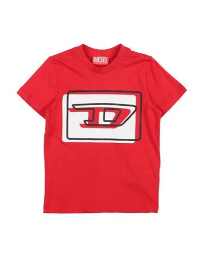 Shop Diesel Toddler T-shirt Red Size 6 Cotton, Elastane