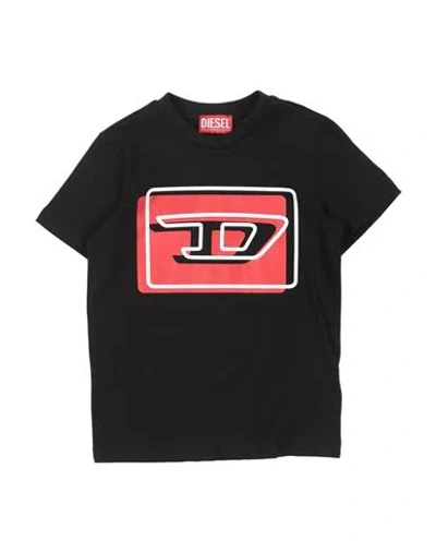 Shop Diesel Toddler T-shirt Black Size 6 Cotton, Elastane
