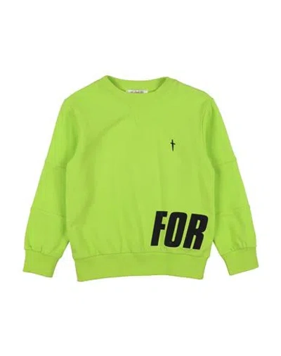 Shop Cesare Paciotti 4us Toddler Boy Sweatshirt Acid Green Size 4 Cotton, Polyester