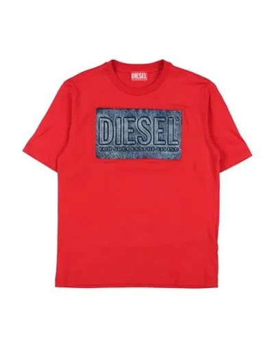 Shop Diesel Toddler Boy T-shirt Red Size 6 Cotton