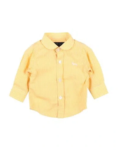 Shop Harmont & Blaine Newborn Boy Shirt Yellow Size 3 Cotton