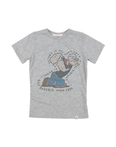 Roy Rogers Roÿ Roger's Toddler Girl T-shirt Grey Size 4 Cotton In Grey