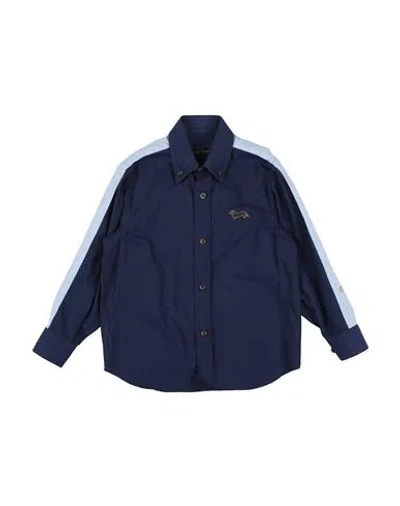 Shop Harmont & Blaine Toddler Boy Shirt Navy Blue Size 6 Cotton