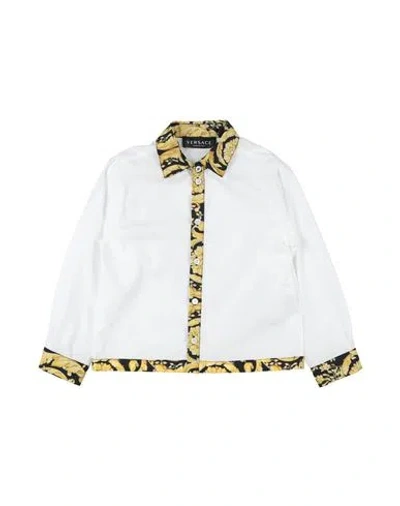 Shop Versace Young Toddler Boy Shirt White Size 6 Cotton
