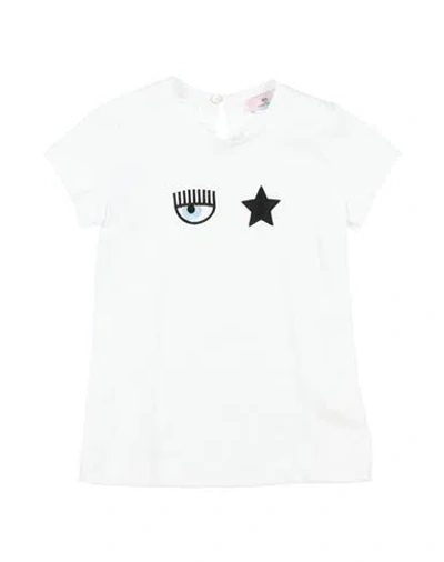 Shop Chiara Ferragni Toddler Girl T-shirt White Size 3 Cotton