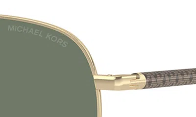 Michael Kors Portugal 59mm Pilot Sunglasses In Green