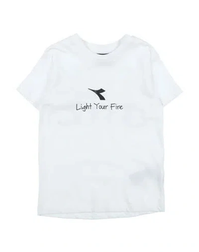 Shop Diadora Toddler Boy T-shirt White Size 7 Cotton